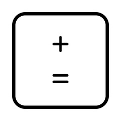Fototapeta premium Keyboard + and = key