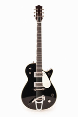 Fototapeta na wymiar beautiful electric guitar on a white background, custom