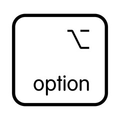 Keyboard left option key