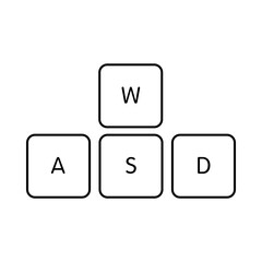 Keyboard WASD keys