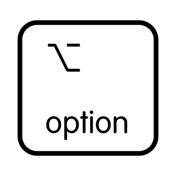 Keyboard right option key