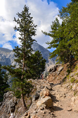 Wanderweg durch die Samaria-Schlucht   in Kreta/Griechenland