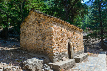 Αgios Nikolaos Kirche in der Samaria-Schlucht in Kreta/Griechenland