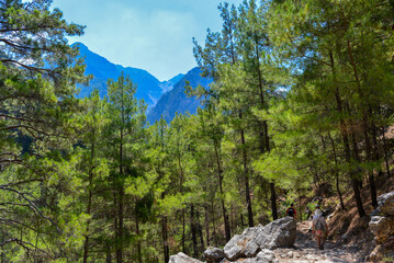 Wanderweg durch die Samaria-Schlucht in Kreta/Griechenland