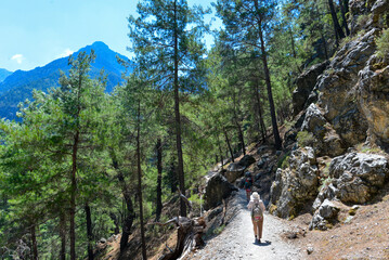 Wanderweg durch die Samaria-Schlucht in Kreta/Griechenland