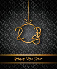 2023 Happy New Year background for your seasonal invitations, festive posters, greetings cards.