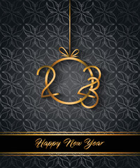 2023 Happy New Year background for your seasonal invitations, festive posters, greetings cards.