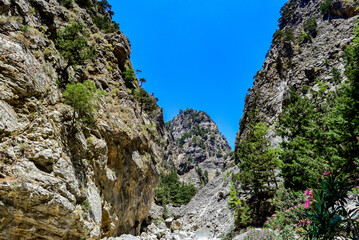 Wanderweg durch die Samaria-Schlucht in Kreta/Griechenland