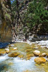 Die eiserne Pforte in der Samaria-Schlucht in Kreta/Griechenland