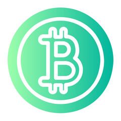 Obraz premium bitcoin icon