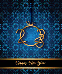 2023 Happy New Year background for your seasonal invitations, festive posters, greetings cards.