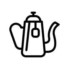Tea pot icon template 