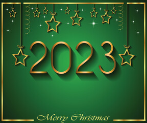 Fototapeta na wymiar 2023 Merry Christmas background banner background for you seasonal invitations.