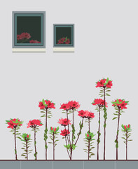 [Vector] Azalea Flower Beds and Windows