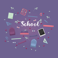 School pattern backgrounds 
