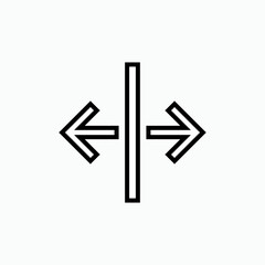 Separation Icon. Divide Symbol - Vector.      