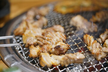 고기, 구이, 삼겹살, 직화, 돼지고기, 먹을것, 고기, 그릴, 바비큐, 요리, 식사, 식당, 맛있는