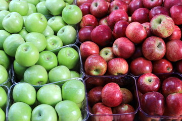 Vegetables and fruits are sold at a bazaar in Israel.