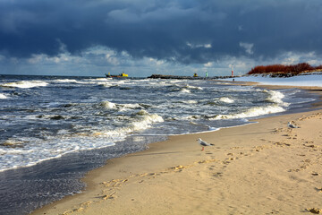 Wietrzny dzień nad Bałtykiem 
