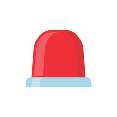 Emergency siren icon. Hazard warning light, ambulance route alarm