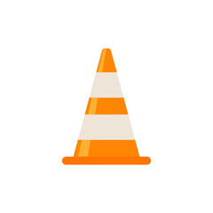 Traffic cones. Barrier cones divide the protective zone.