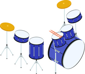 Fototapeta na wymiar Musical instruments colorful flat design