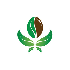 coffee bean icon vector