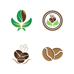 coffee bean icon vector