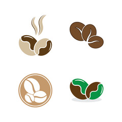 coffee bean icon vector