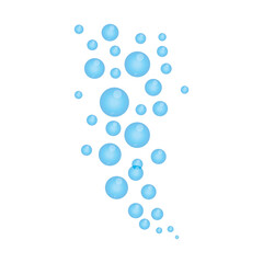 Natural realistic bubble design template