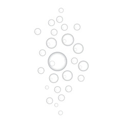 Natural realistic bubble design template