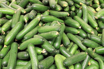 Vegetables and fruits are sold at a bazaar in Israel.