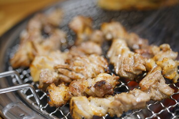 고기, 구이, 삼겹살, 직화, 돼지고기, 먹을것, 고기, 그릴, 바비큐, 요리, 식사, 식당, 맛있는