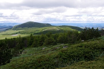 Obraz premium The mount Mezenc in Ardeche in France, Europe
