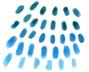 Watercolor painting decoration element dots dashs colorful artistic texture illustration