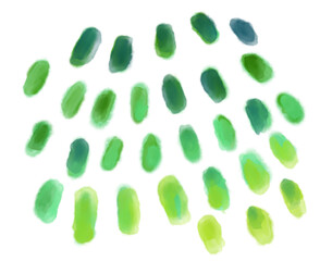 Watercolor painting decoration element dots dashs colorful artistic texture illustration