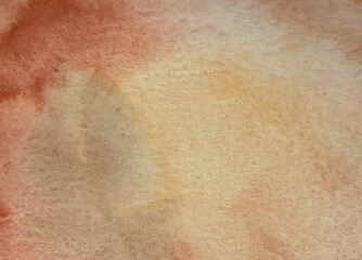 Naklejka premium Watery brown watercolor full background paper and paint texture wallpaper