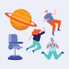 people and metavese tech