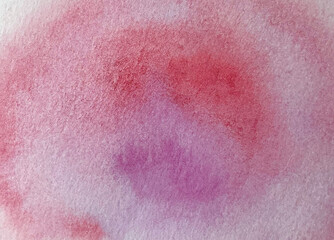 Watery pink watercolor full background paper and paint texture wallpaper