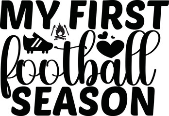 Football svg design cut files