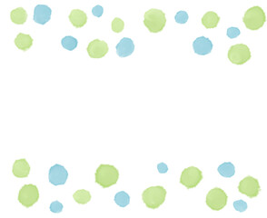 Transparent watercolor brush banner header footer pastel element illustration