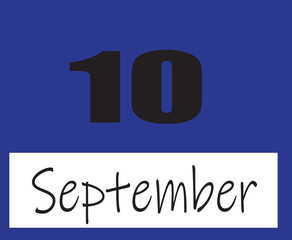 calendar september vector illustration image clipart 