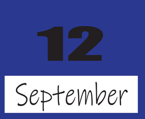 calendar september vector illustration image clipart 