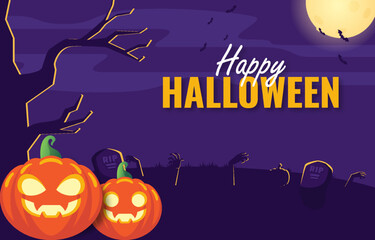 Happy halloween background template