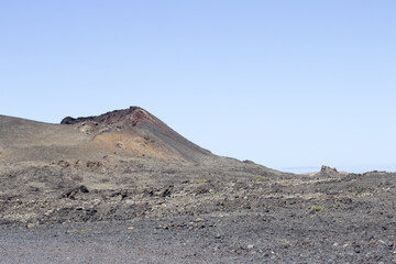 Volcanos in Timanfaya National Park on Lanzarote, Canary Islands, Spain