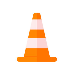 Traffic cones. Barrier cones divide the protective zone.