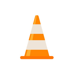 Traffic cones. Barrier cones divide the protective zone.