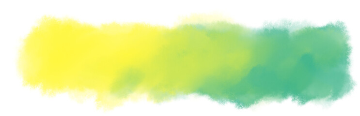 Fototapeta na wymiar Watercolor paint stroke gradiant wash banner pastel color mixing boarder elements