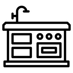 kitchen icon vector