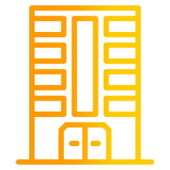 building icon,apartment,town,hotel,office and government, pixel perfect icon 